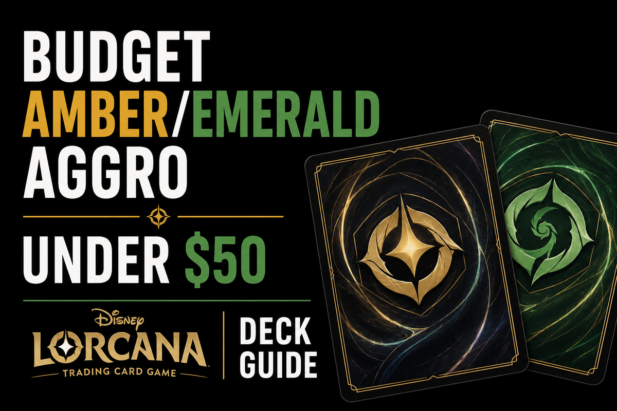 Budget Amber/Emerald Aggro Under $50 | Lorcana Deck Guide