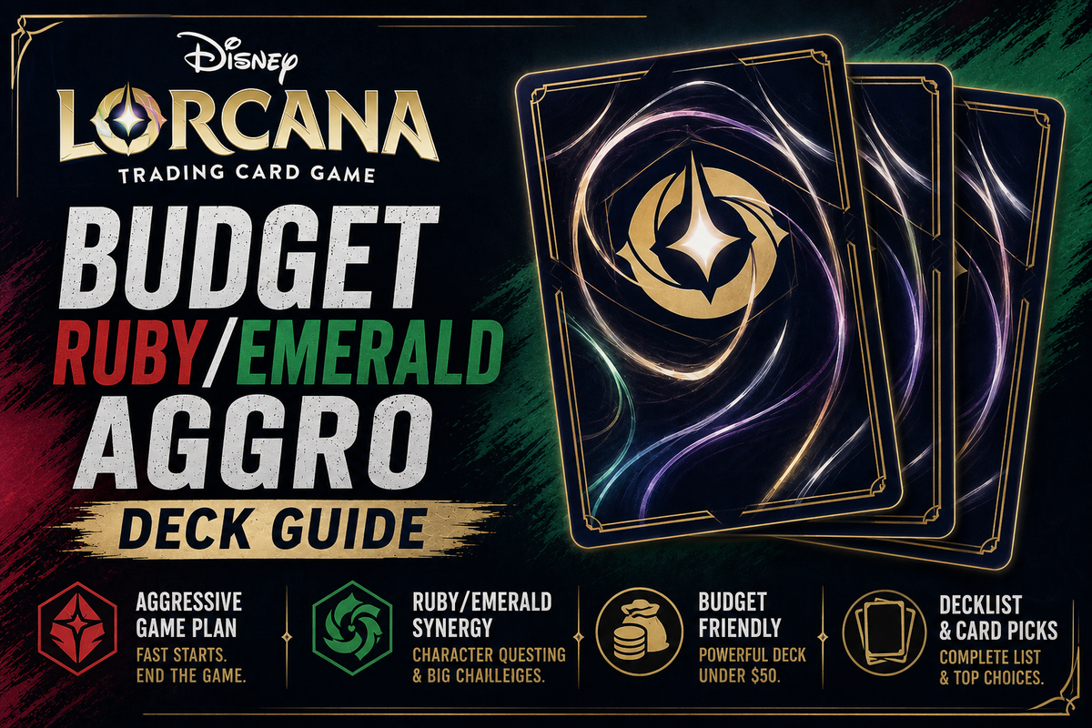 Budget Lorcana Ruby/Emerald Aggro Deck Guide