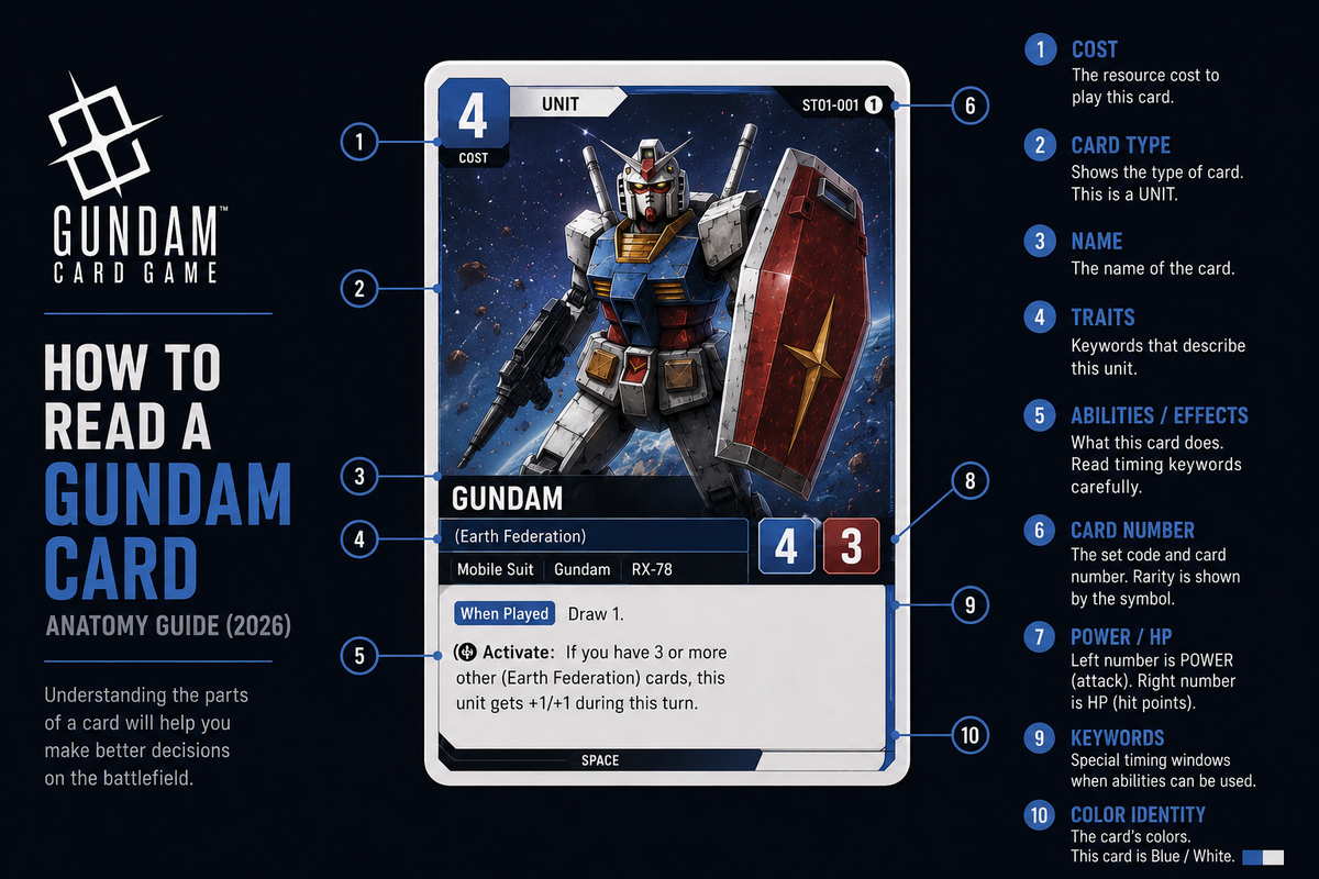 How to Read a Gundam Card: Anatomy Guide (2026)