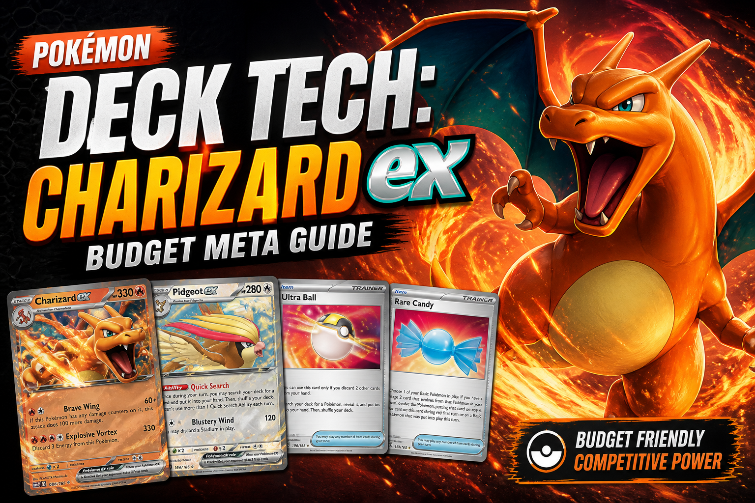 Pokémon Deck Tech: Charizard ex Budget Meta Guide