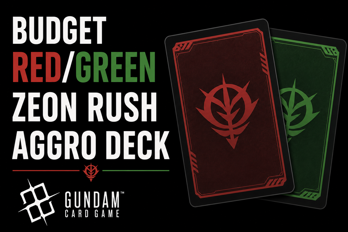 Budget Red/Green Zeon Rush Aggro Deck | Gundam Card Game