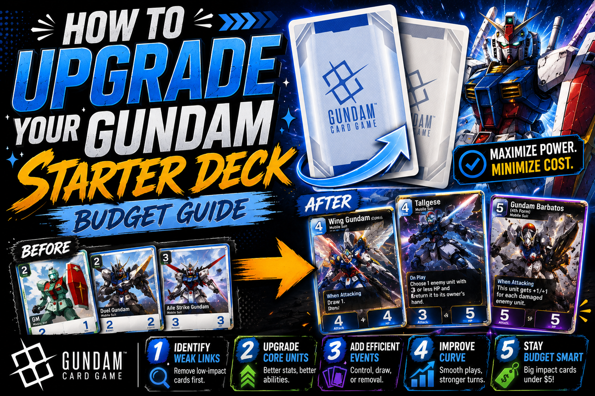 How to Upgrade Your Gundam Starter Deck (Budget Guide)