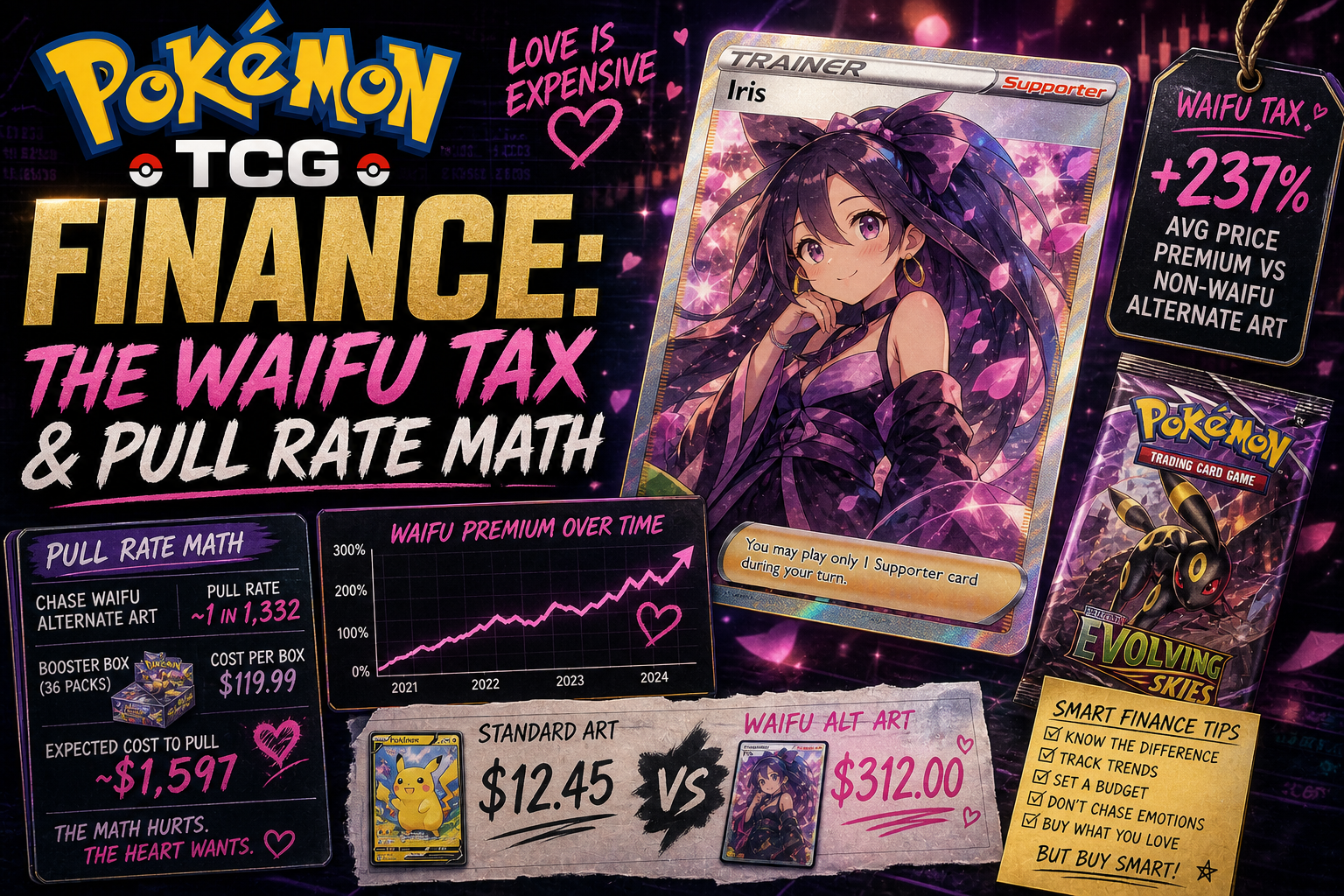 Pokémon TCG Finance: The Waifu Tax & Pull Rate Math (2026)