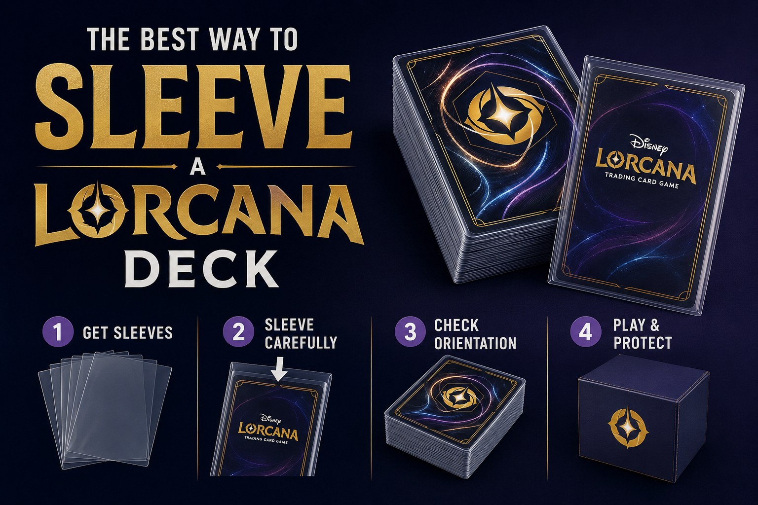 The Best Way to Sleeve a Lorcana Deck — Single, Double & Tournament-Legal