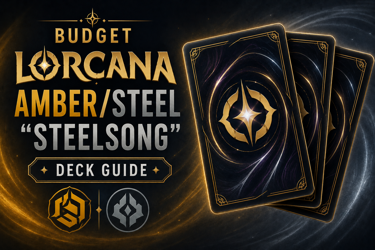 Budget Lorcana Amber/Steel “Steelsong” Deck Guide
