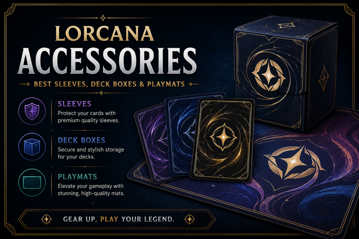 Lorcana Accessories: Best Sleeves, Deck Boxes & Playmats