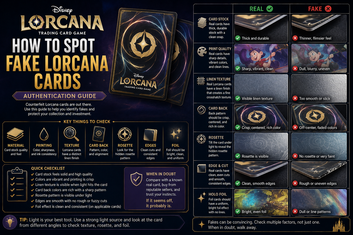 How to Spot Fake Lorcana Cards (Authentication Guide)