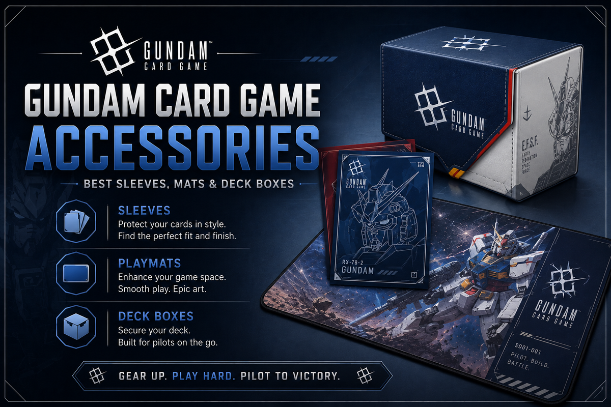 Gundam Card Game Accessories: Best Sleeves, Mats & Deck Boxes