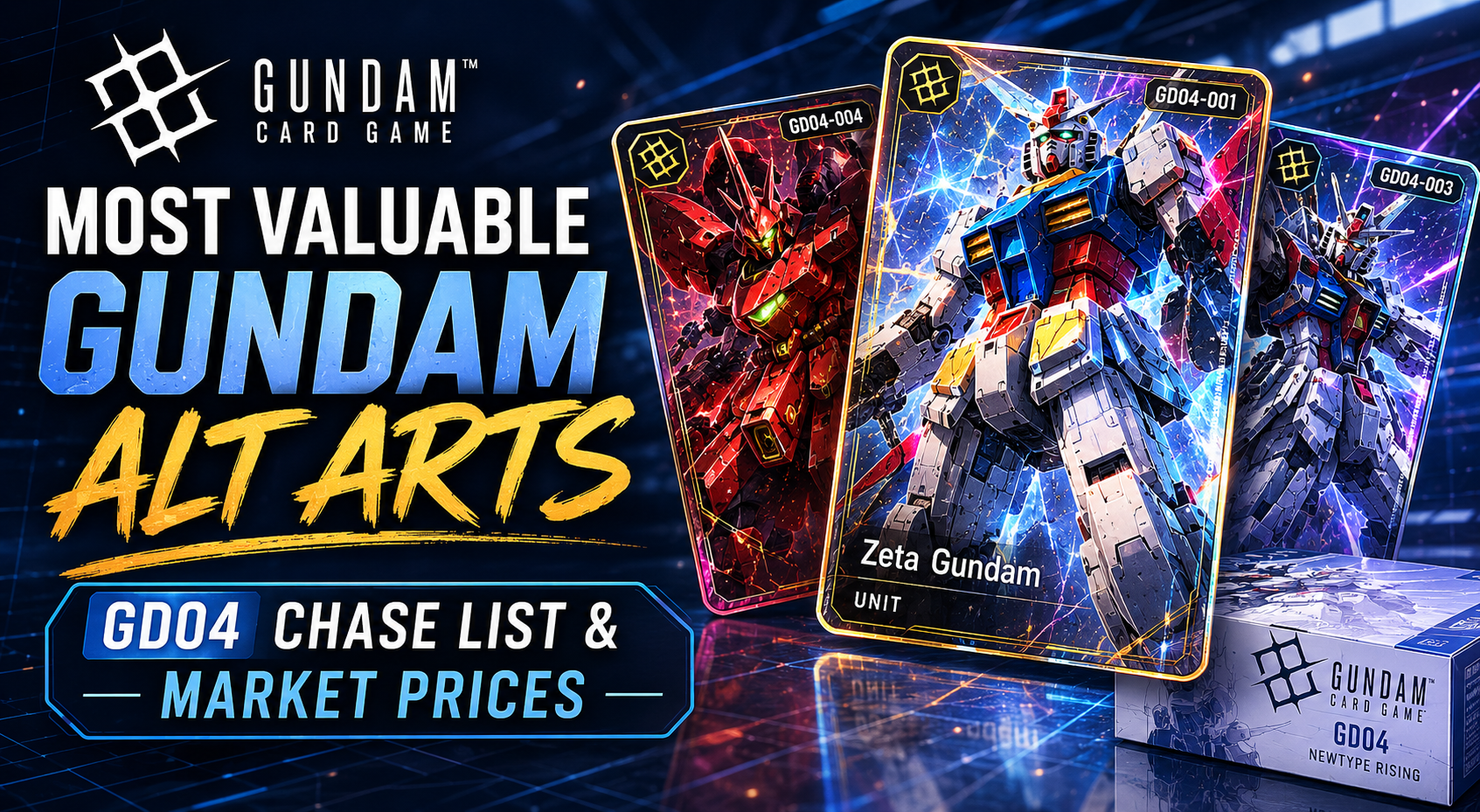 Most Valuable Gundam Alt Arts: GD04 Chase List & Market Prices