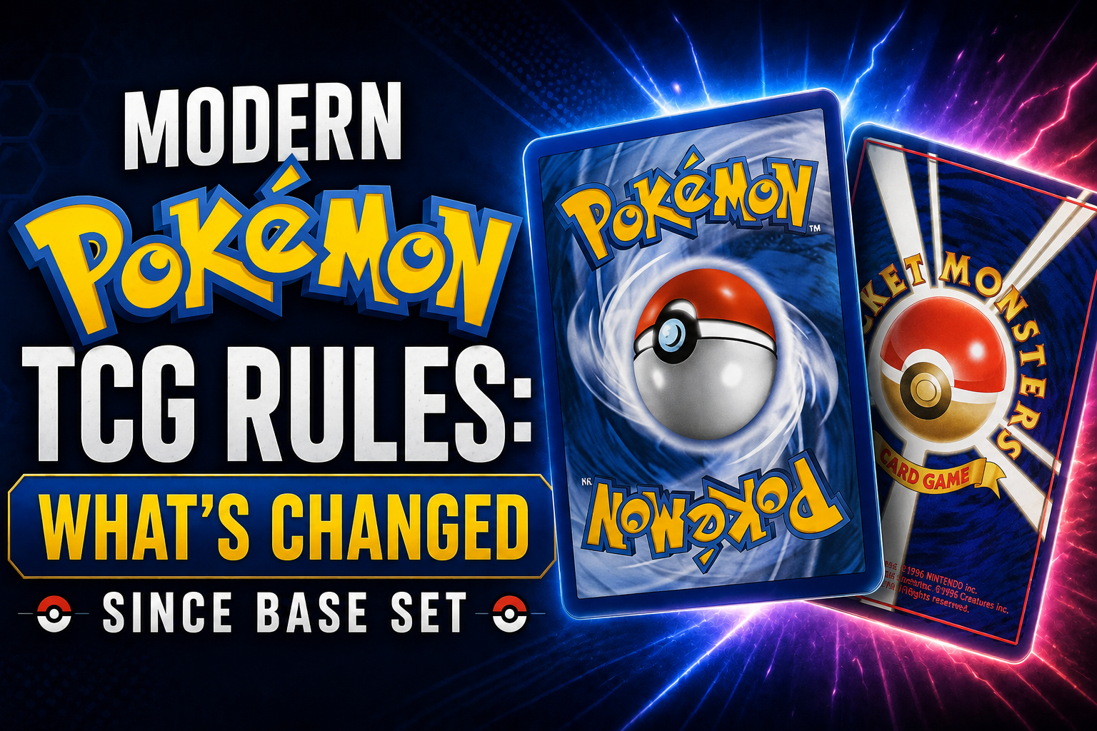 Modern Pokémon TCG Rules vs Base Set — What’s Changed (2026)