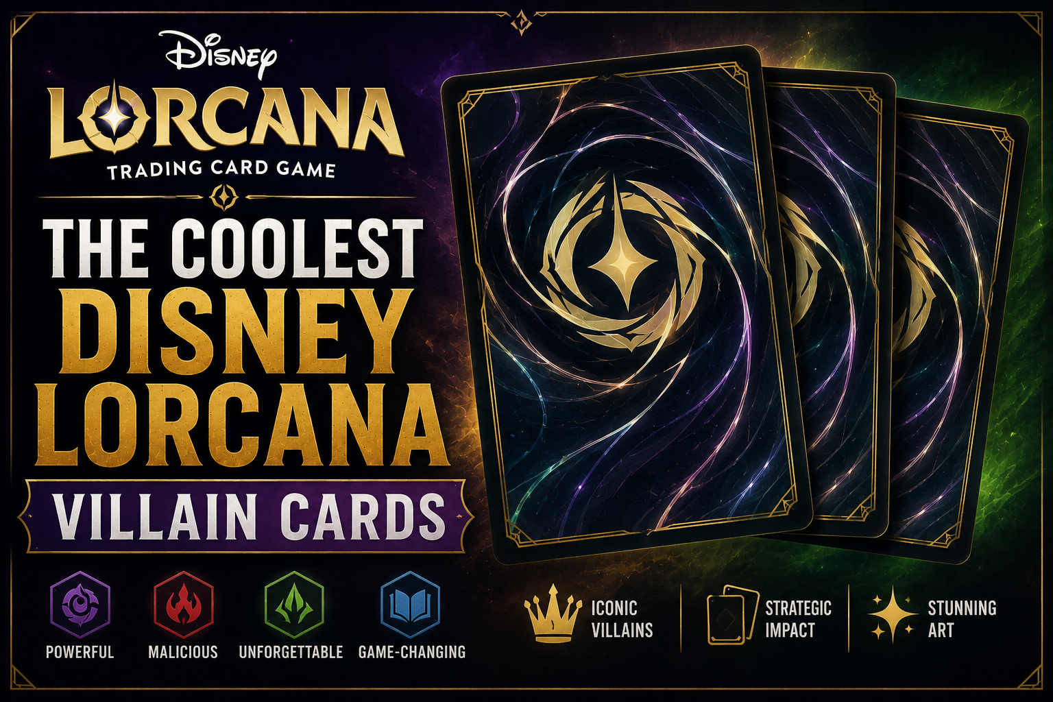 The Coolest Disney Lorcana Villain Cards
