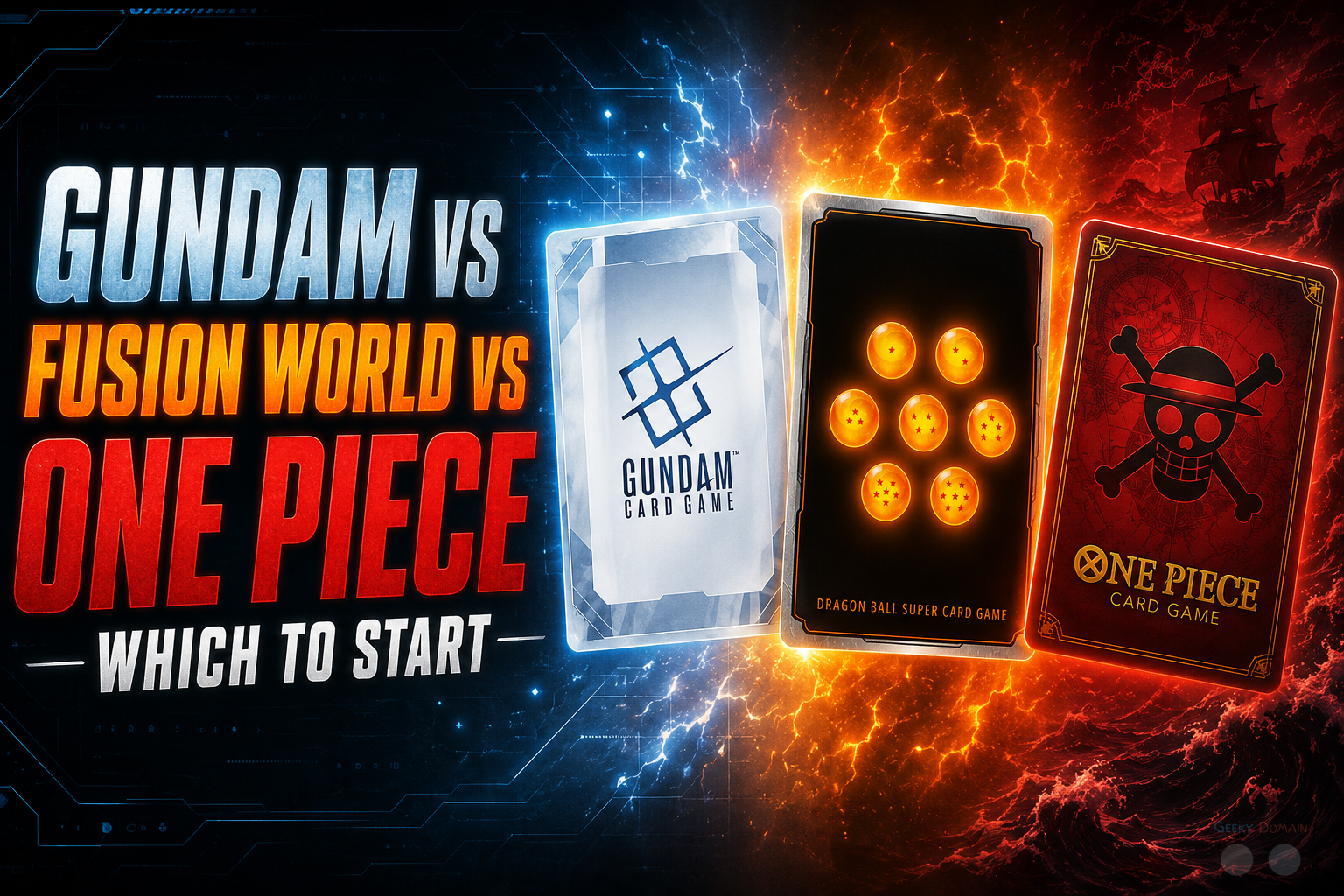 Gundam vs Fusion World vs One Piece: Which Anime TCG to Start (2026)