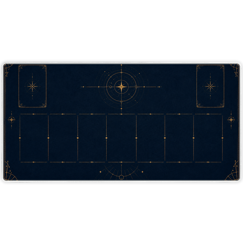 Celestial TCG Playmat — Standard 24"×14" Zoned Card Game Mat | Geeky Domain