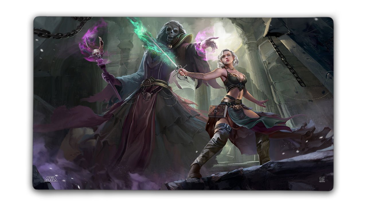 The Elf and the Ghost — Jankmats TCG Playmat (24"x14")