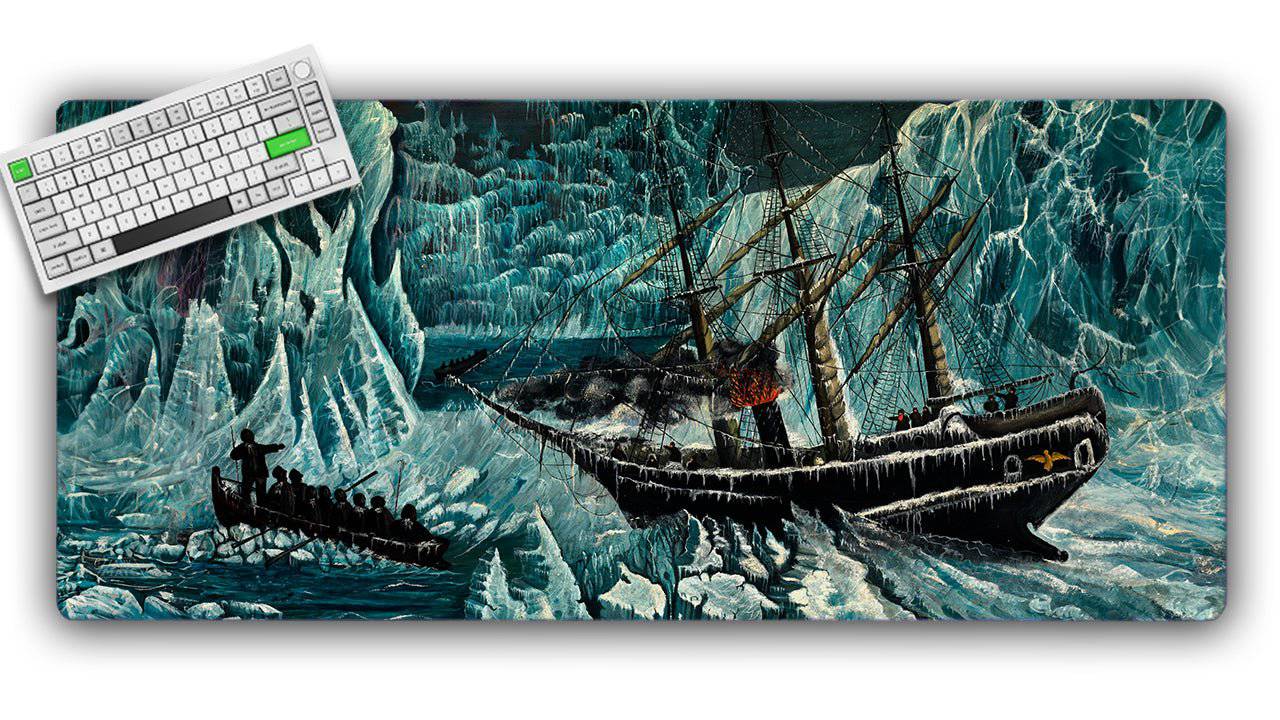 The Glacier — Jankmats TCG Playmat or XL Desktop Mat (24"x14")