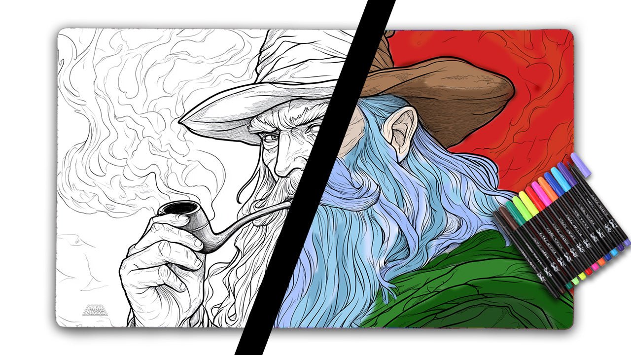 Wizard Color Your Own — Jankmats TCG Playmat (24"x14")