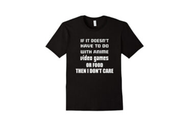 If it doesnt have to do with anime, videogames or food t shirt black